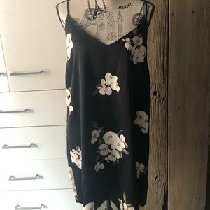 Floral silky dress